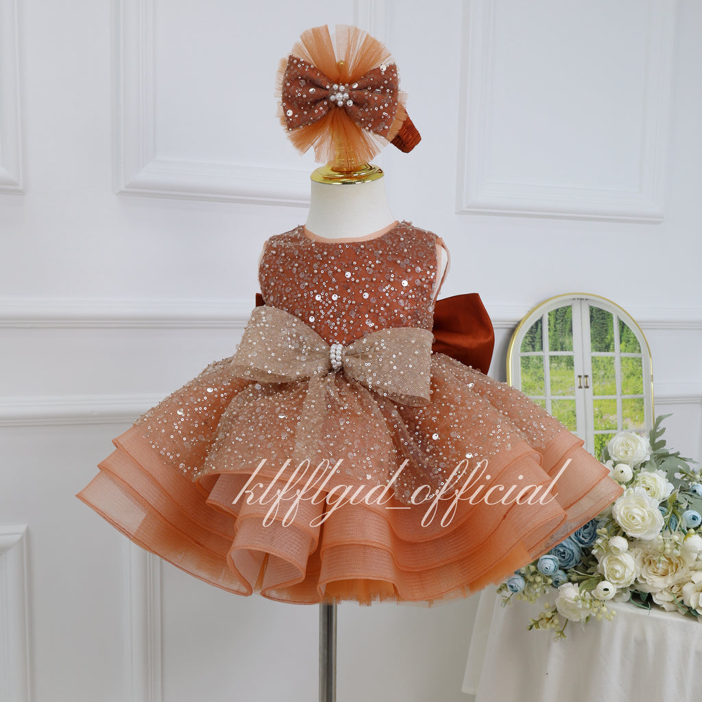 Birthday Princess Dress Glamorous Sequin Pageant Dress | KLFFIGID