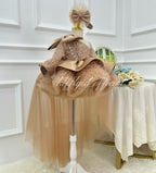 Baby 1st Birthday Luxury Sequin Dress for Little Girls | KLFFIGID