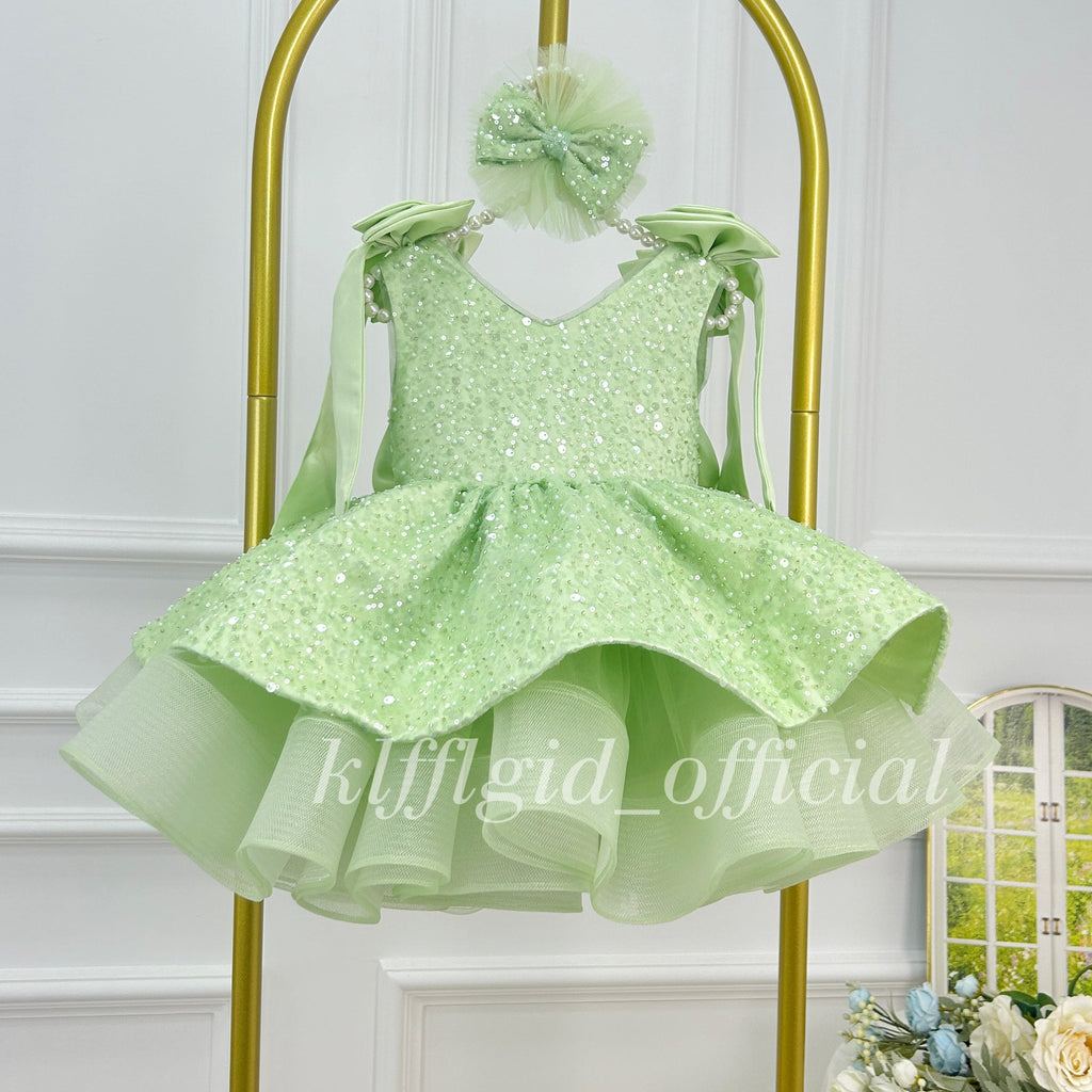 Luxury Girls Couture Flower Girl Wedding Dress | KLFFIGID