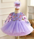 Girls Fluffy Embroidered Princess Dress Christmas Party Dress | KLFFIGID
