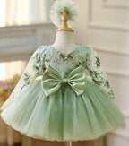 Girls Fluffy Embroidered Princess Dress Christmas Party Dress | KLFFIGID
