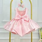 Cute Baby Birthday Dress Stylish Open-Back Pageant Dress for Girls｜KLFFIGID