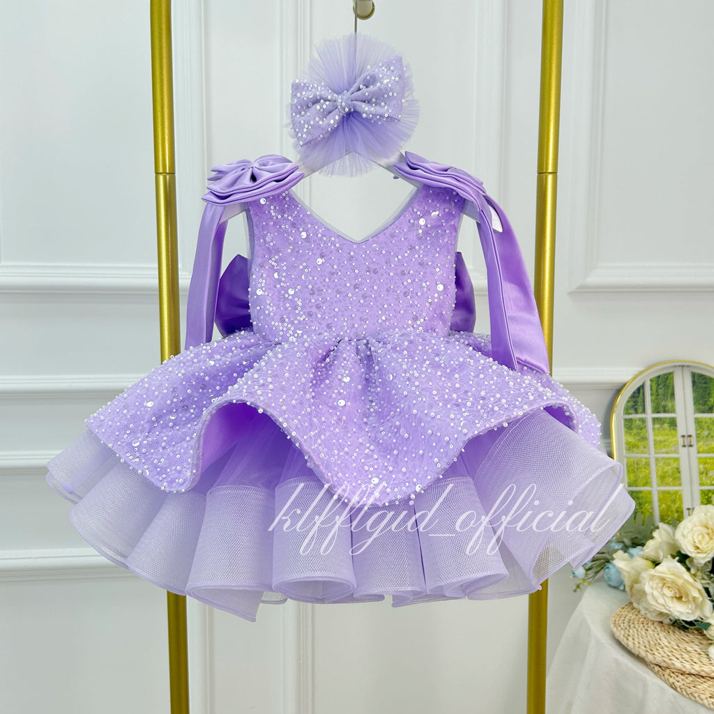 Luxury Girls Couture Flower Girl Wedding Dress | KLFFIGID