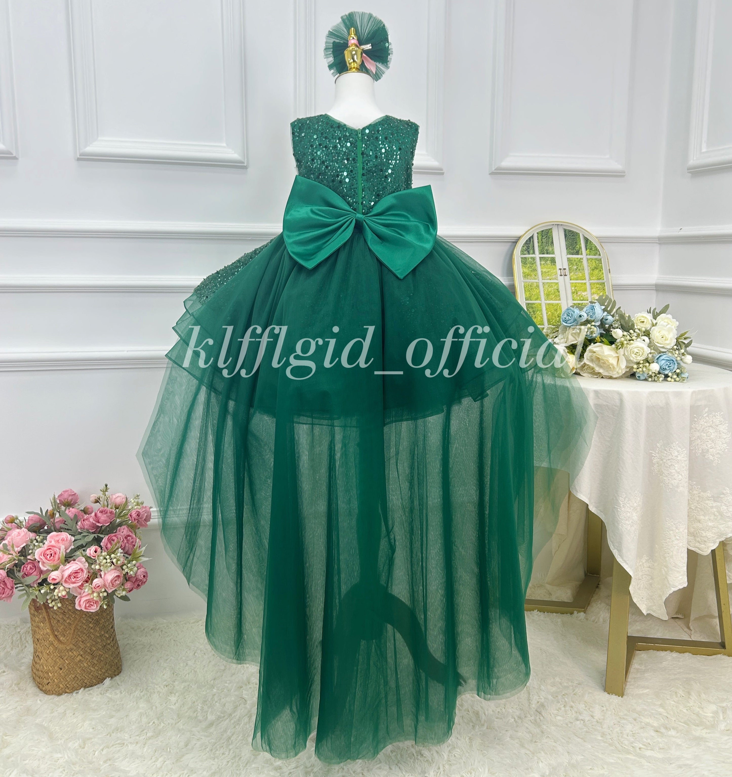 Birthday Princess Dress Glamorous Sequin Pageant Dress | KLFFIGID
