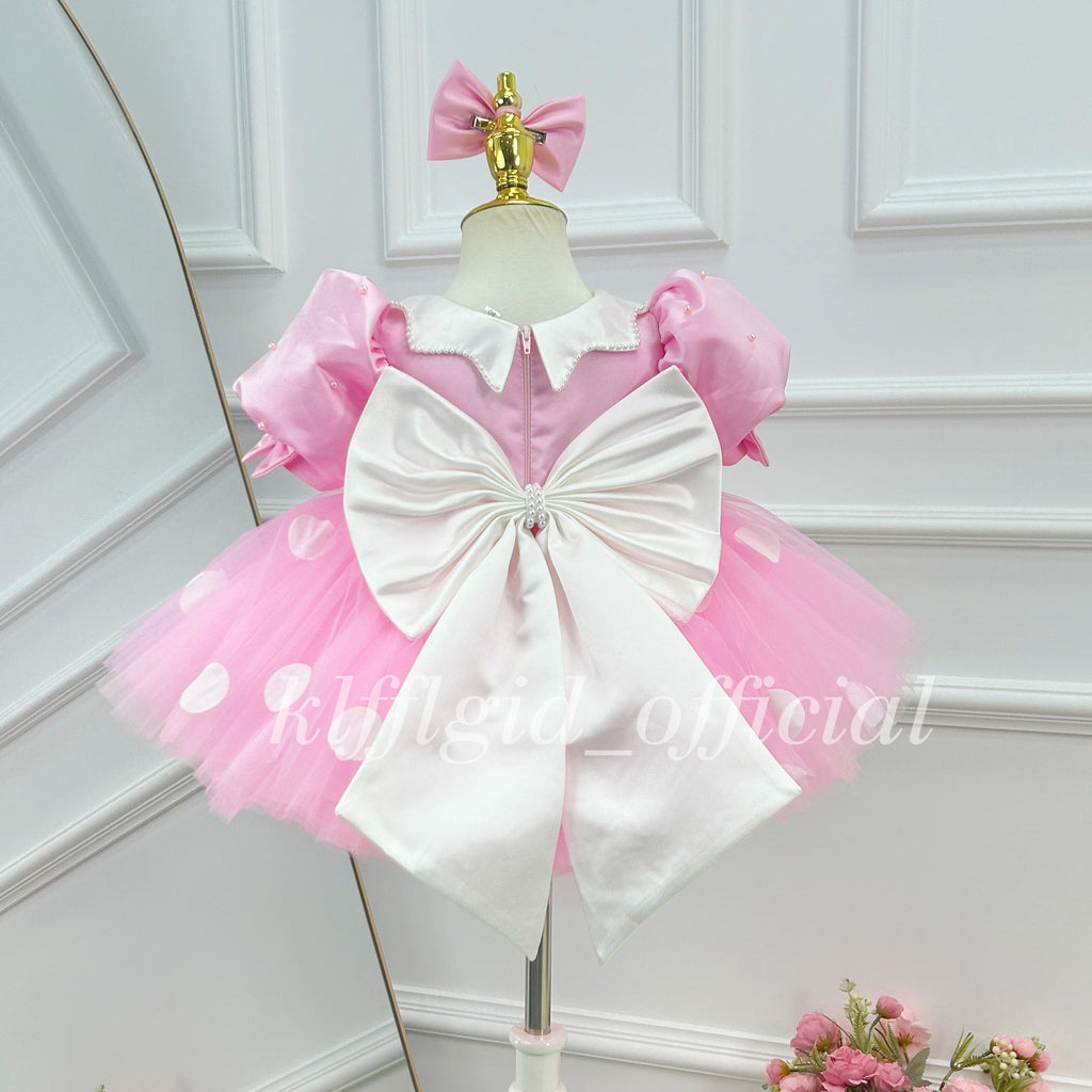 Girls Birthday Dress Polka-dot baby party outfit Pageant dress | KLFFIGID