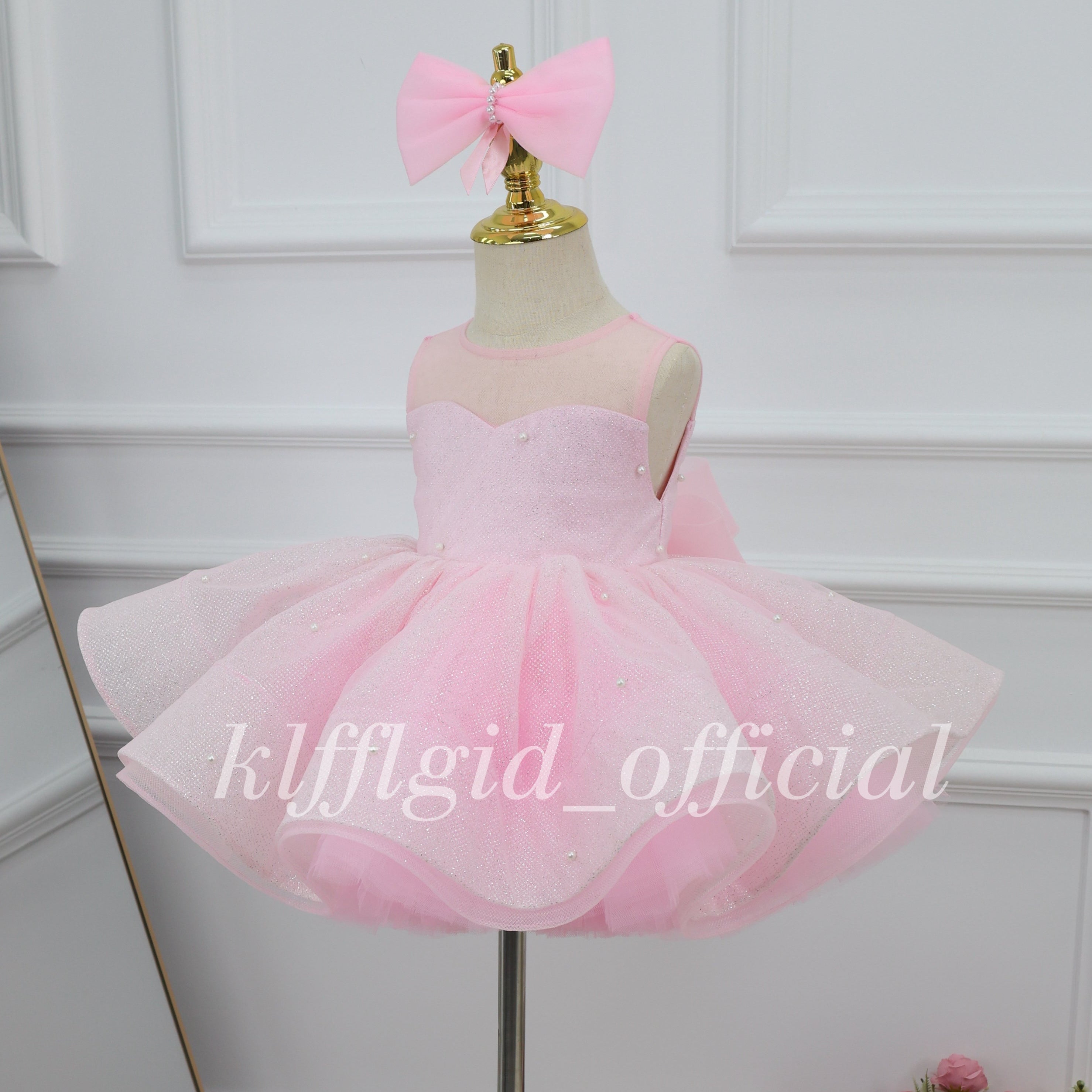 Sparkle Sequin Ball Gown Toddler Birthday dress Elegant Princess Costume｜KLFFIGID