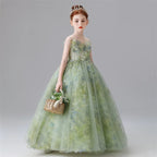 Elegance Dreamy Princess Dress Elegant Girl's Formal Dress for Birthday party clothes