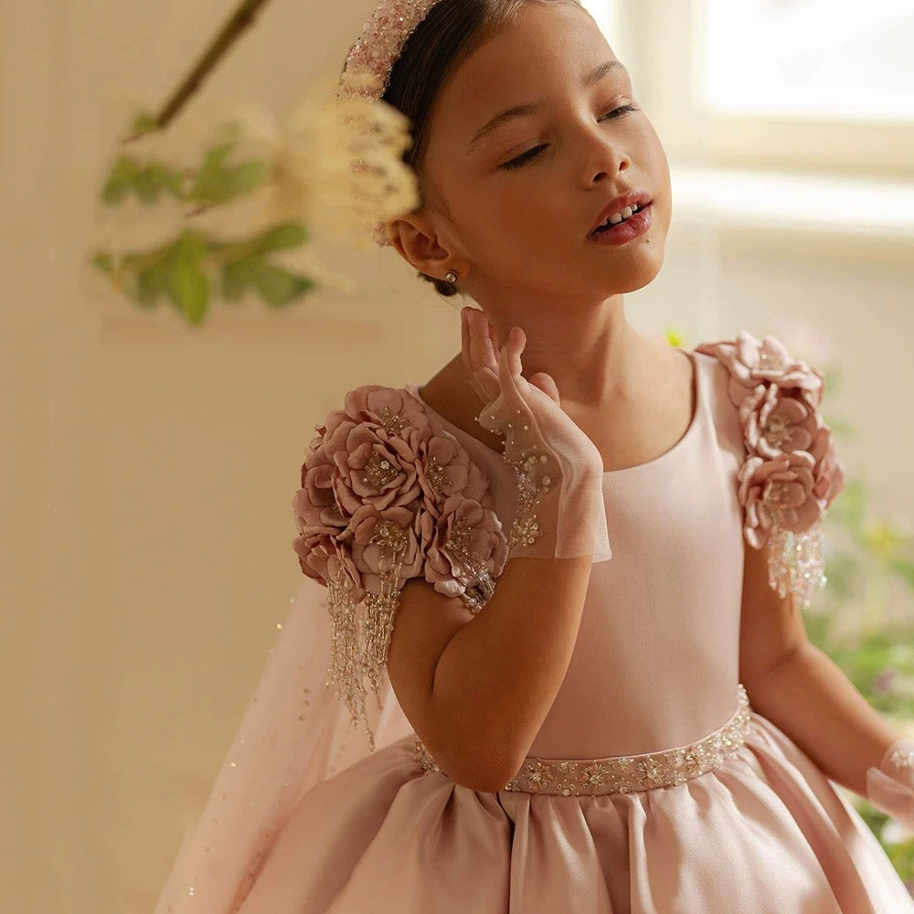 Girls princess dress, birthday party evening dress, wedding flower girl dress