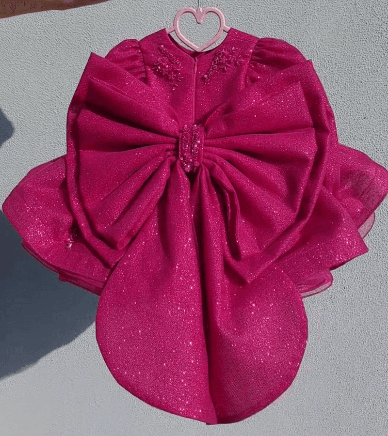 Girls Long Sleeve Sequin Embroidered Princess Dress | KLFFLGID