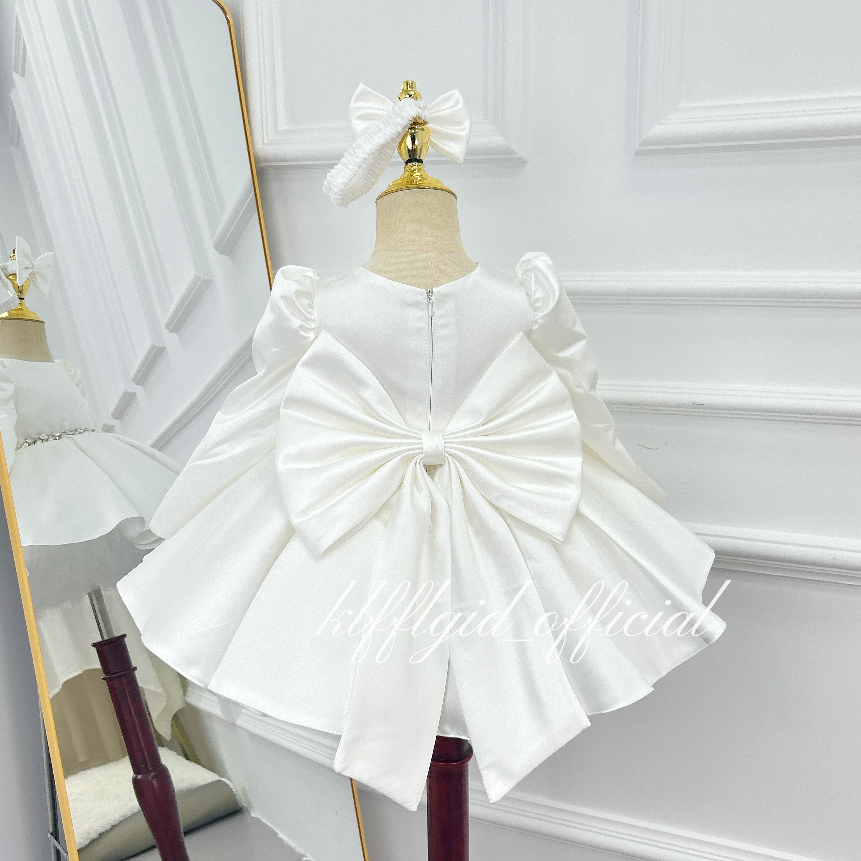 Baby Birthday Dress Girl Tulle Dress Wedding flower girl outfits｜KLFFIGID