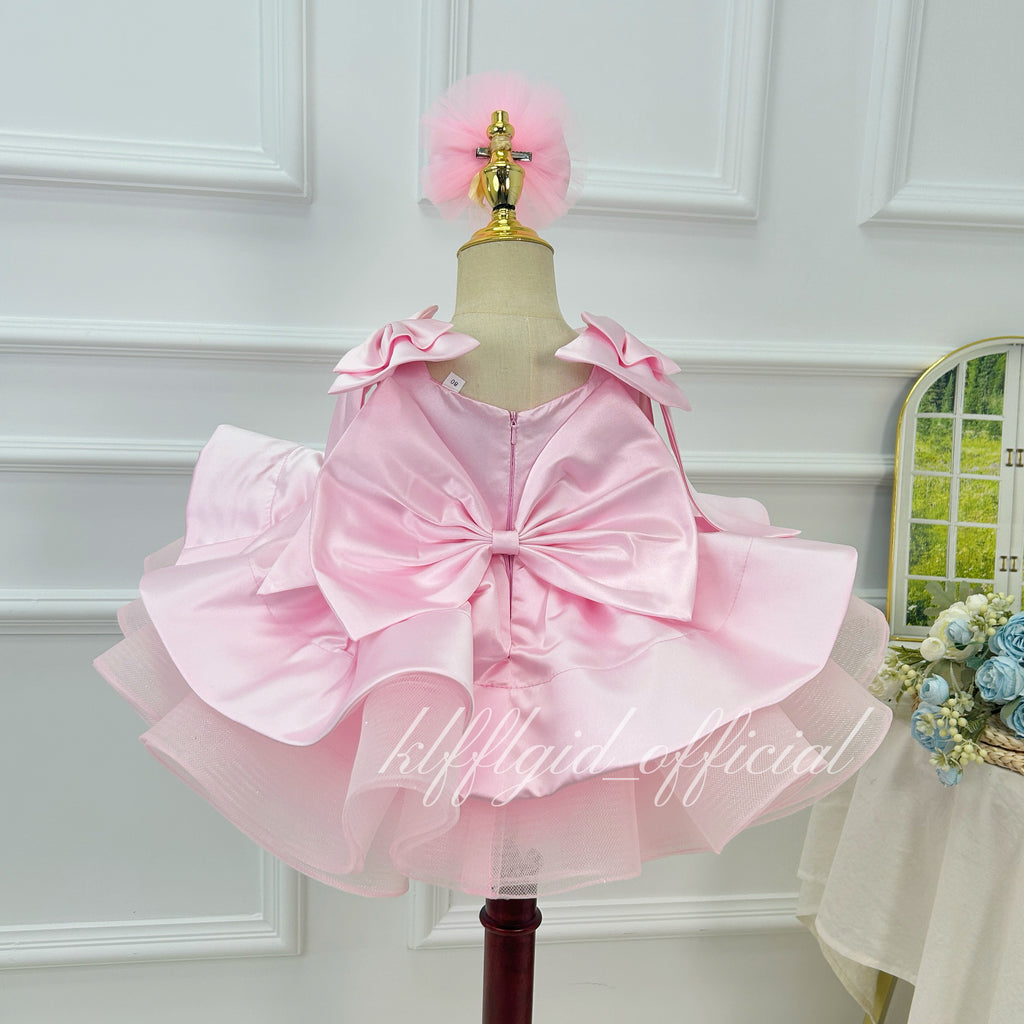 Girls Sequin Tulle Princess Dress for Birthday & Christening | KLFFIGID