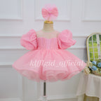 Baby Birthday Dress Toddler Princess Gown Elegant Princess Costume｜KLFFIGID