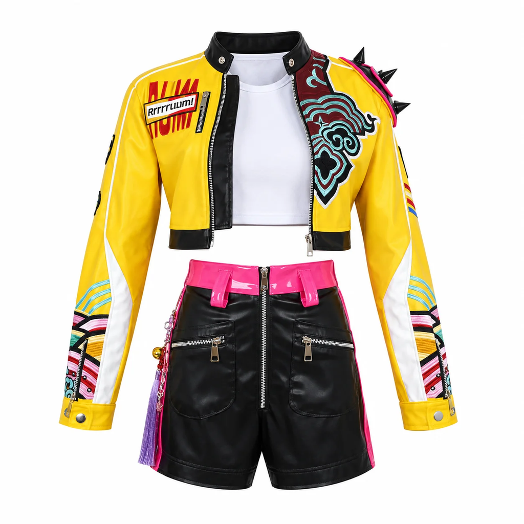 Girls' Halloween cosplay costumes Outfits for a female singing group｜KLFFIGID