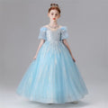3-12 years old children's dress rose temperament birthday party stage performance girl princess dress