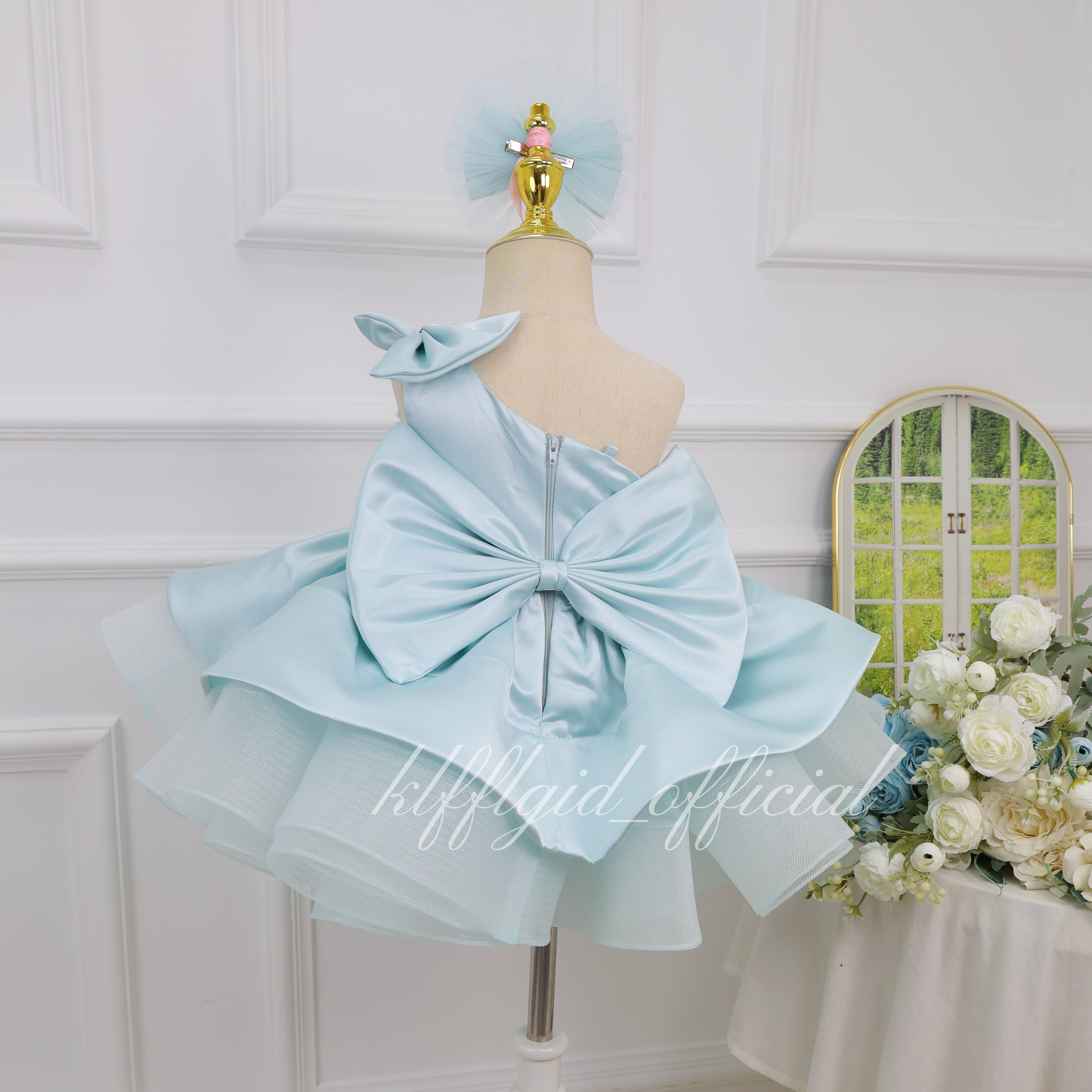 One-Shoulder 1st Birthday & Pageant Dress | KLFFIGID