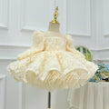 Floral 1st Birthday & Wedding Flower Girl Pageant Dress | KLFFIGID