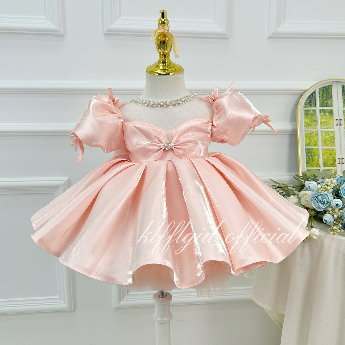 Wedding Flower Girl Dress Baby Birthday Dress Host's evening gown｜KLFFIGID