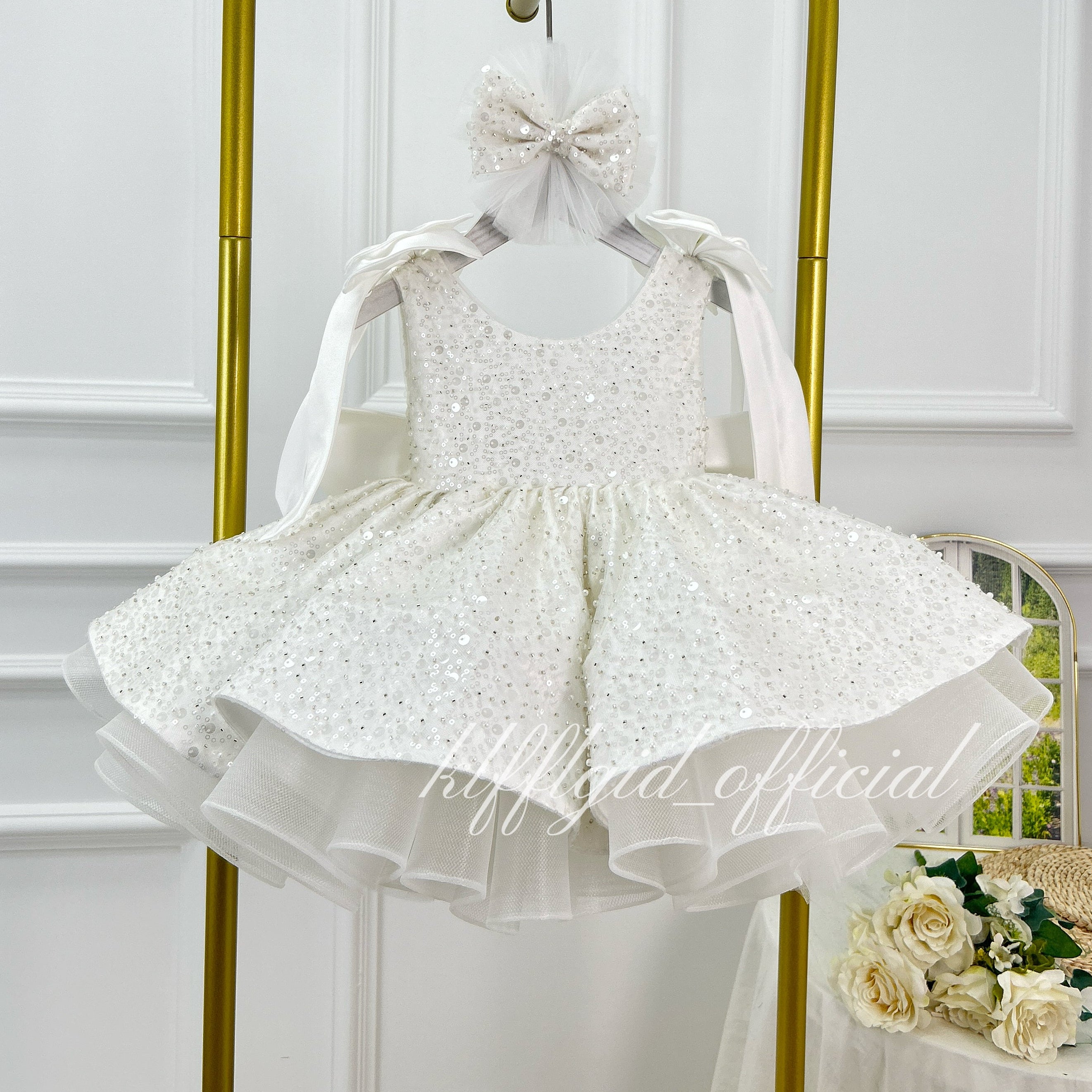 Luxury Girls Couture Flower Girl Wedding Dress | KLFFIGID