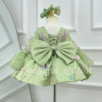 1-year-old baby birthday dress gorgeous Wedding flower girl dress Baby Party Frock | KLFFLGID