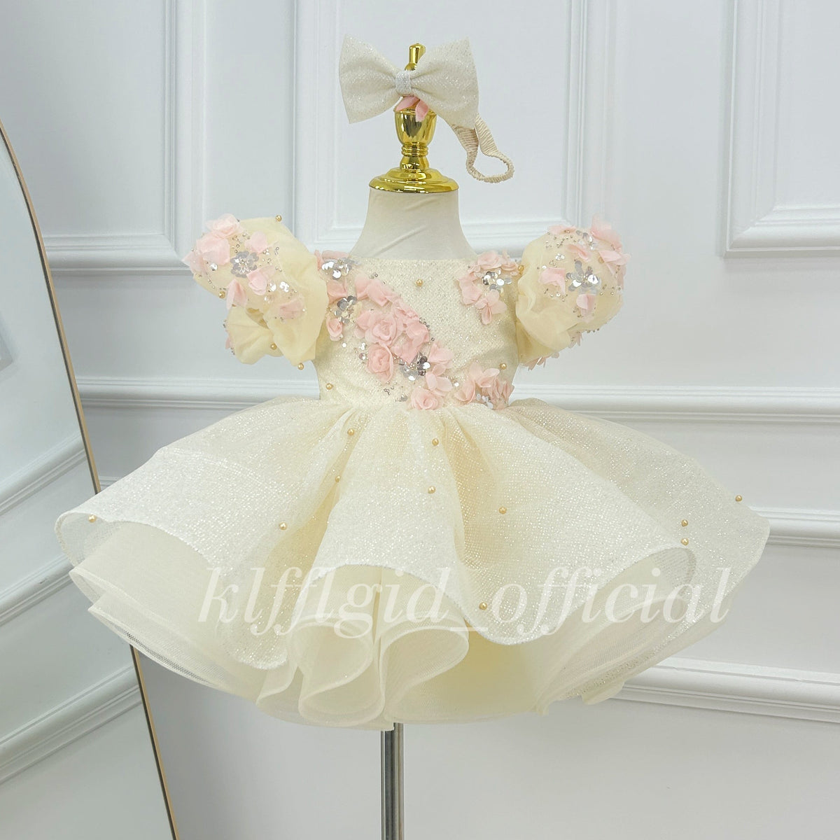 Baby's First Birthday Princess Ball Gown & Flower Girl Dress | KLFFLGID
