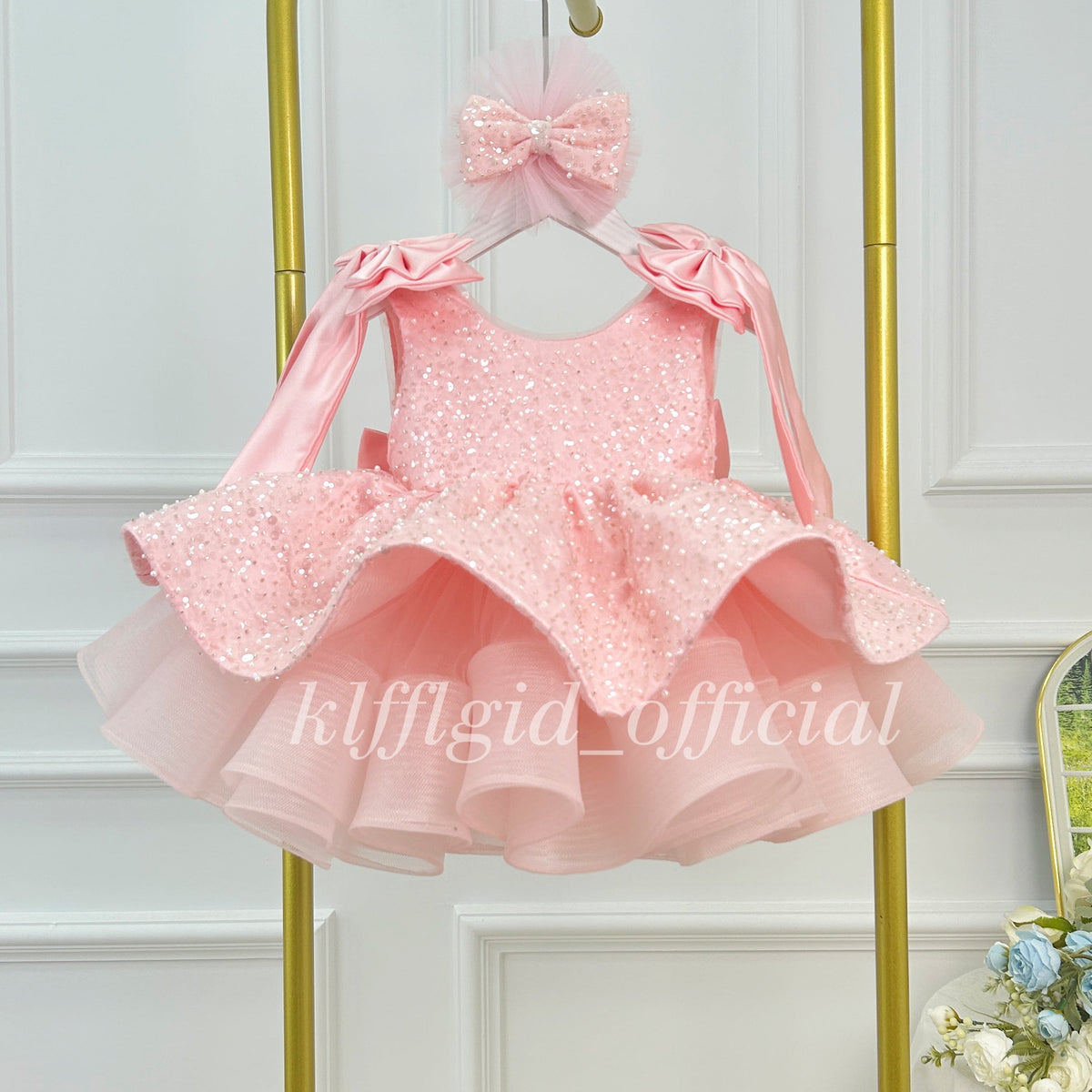 Luxury Girls Couture Flower Girl Wedding Dress | KLFFIGID