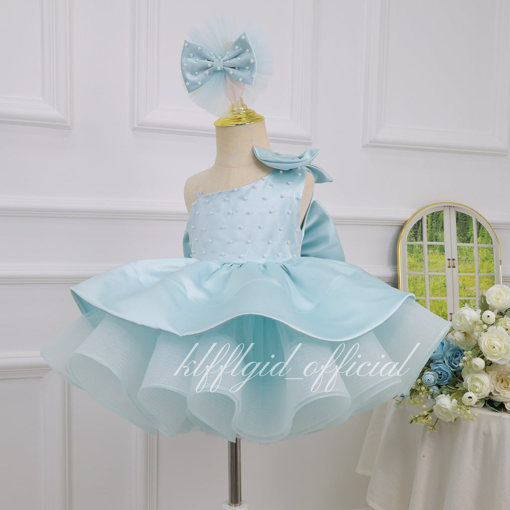 One-Shoulder 1st Birthday & Pageant Dress | KLFFIGID