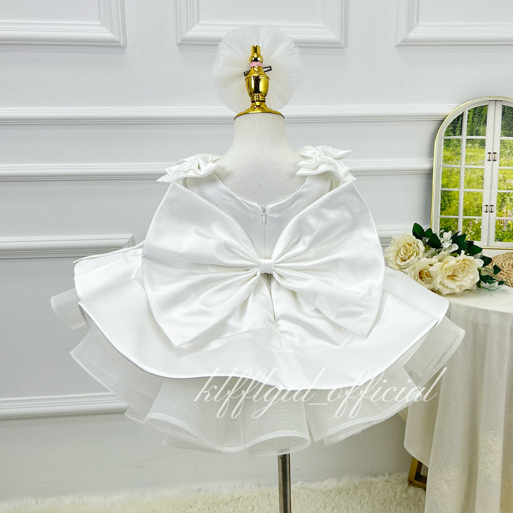 Baby First Birthday Cute Wedding Ceremony Dress | KLFFIGID