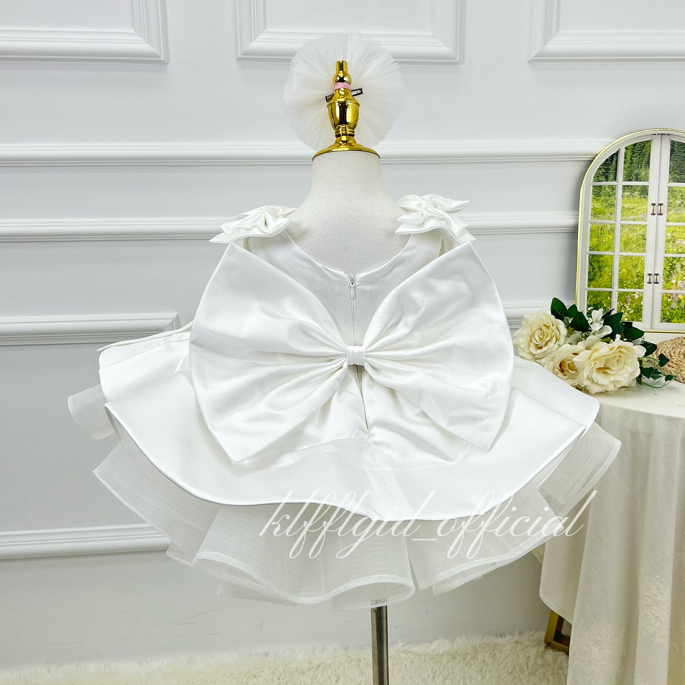 Baby First Birthday Cute Wedding Ceremony Dress | KLFFIGID