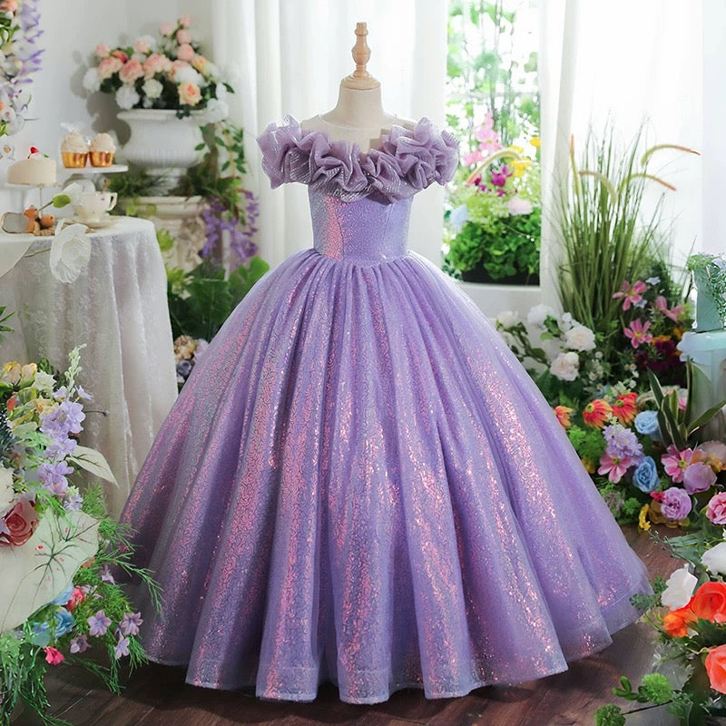 Party girl princess dress, show girl evening dress