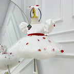Baby Girl Birthday Dress Cherry Party-Themed Dress Elegant Princess Costume｜KLFFIGID