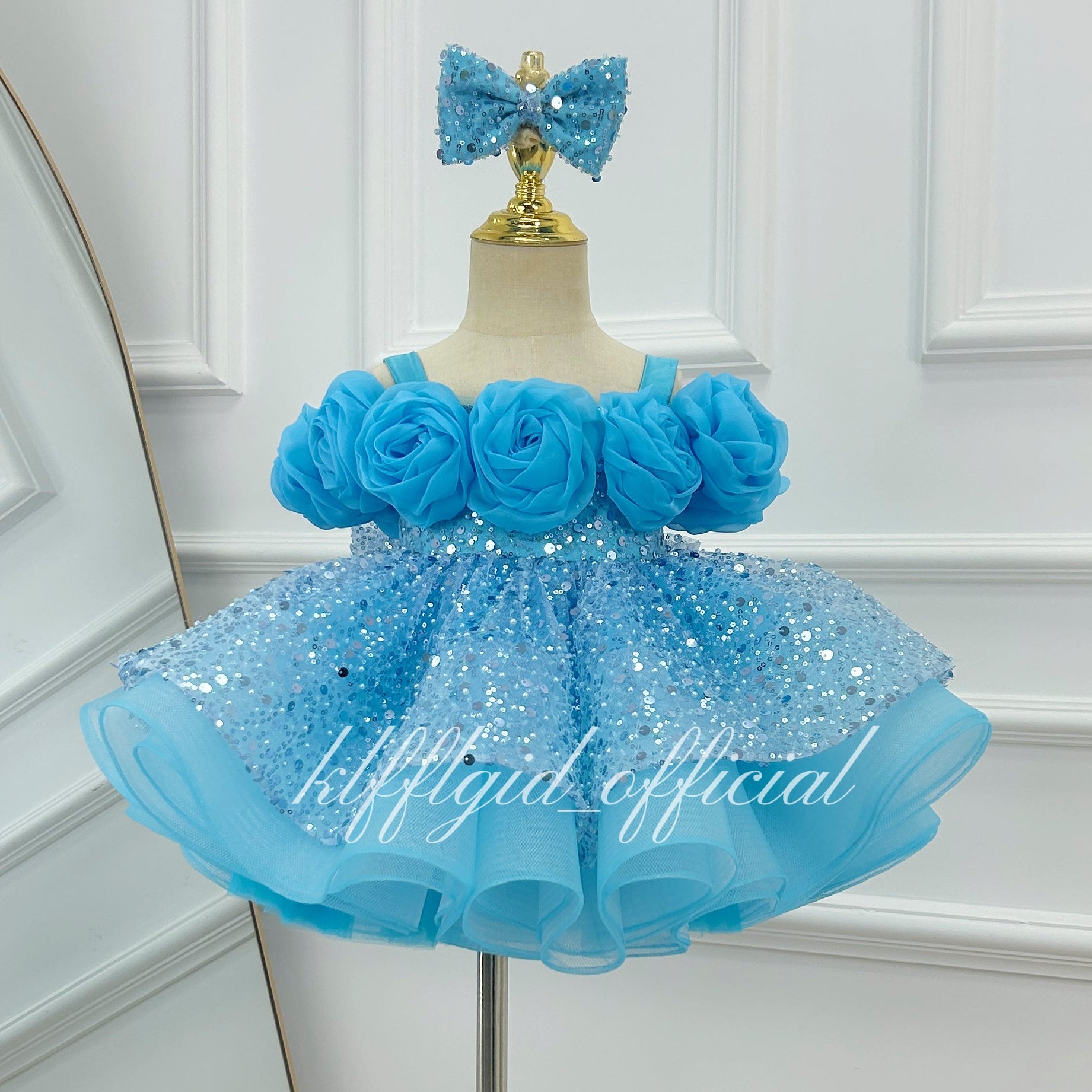 Girls' Wedding Dress Toddler Party Dress Luxury Couture | KLFFIGID