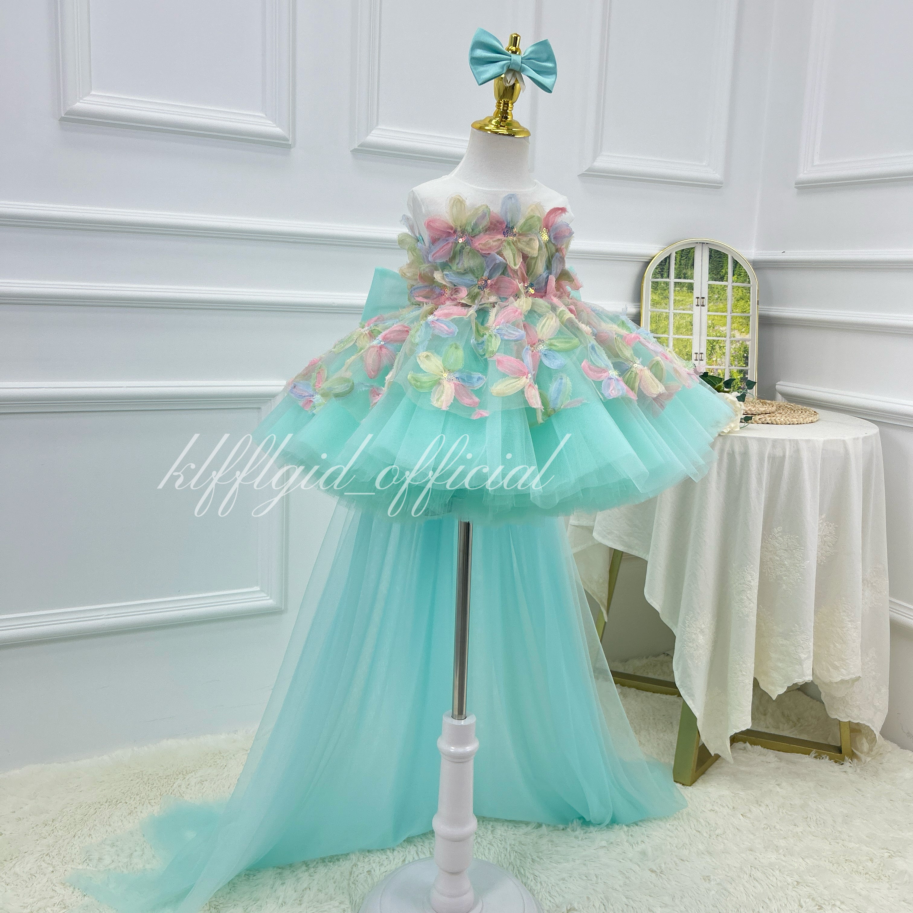 Birthday Princess Dress Girls Fairy Dress Flower Girl Dress | KLFFIGID