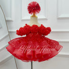 Girls' Wedding Dress Toddler Party Dress Luxury Couture | KLFFIGID