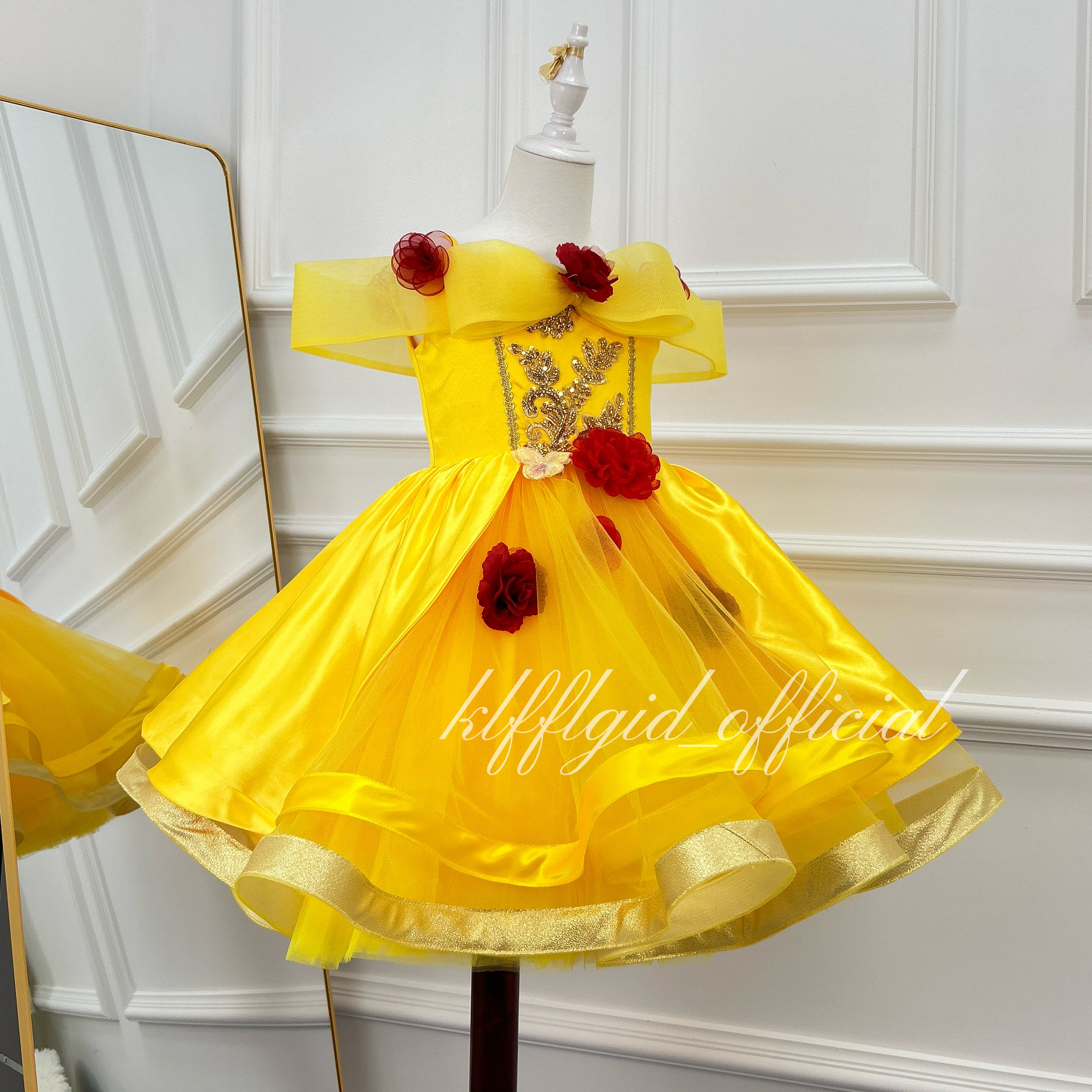 Princess Ball Gown Birthday Party Dress for Girls | KLFFLGID