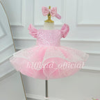 Baby Birthday Dress Glamorous sequined pageant gown for girls | KLFFIGID