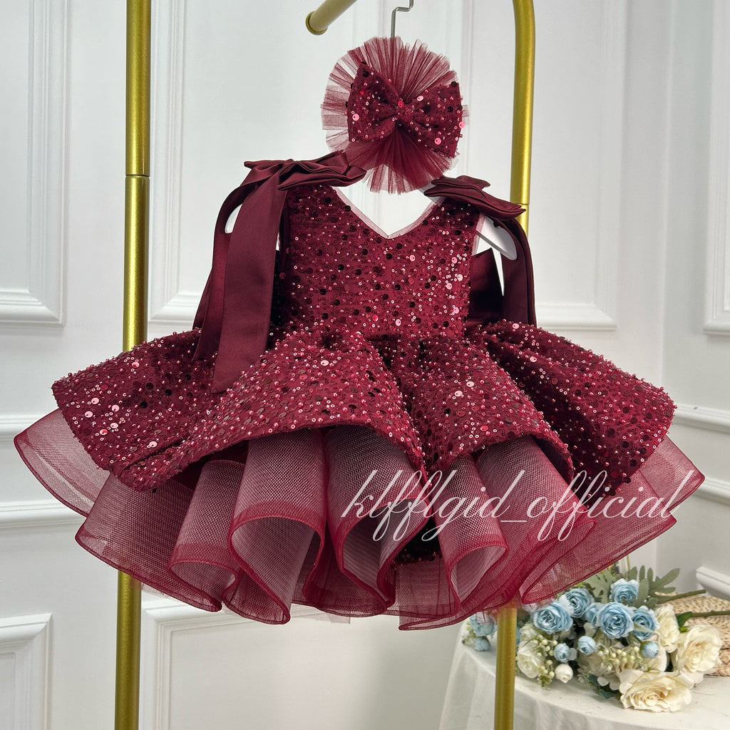 Luxury Girls Couture Flower Girl Wedding Dress | KLFFIGID