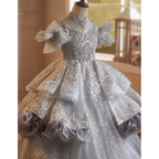 Children's festival stage performance evening dress concert high-end long girl's dress