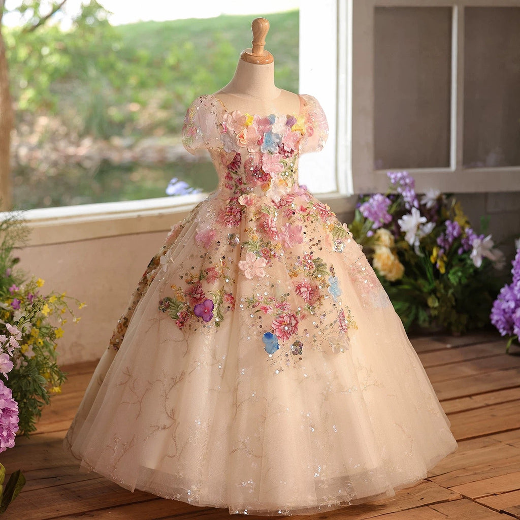 Girls' dresses, dresses for girls aged 3-12, elegant flower girl dresses, floral dresses for girls, party dresses for baby princesses.