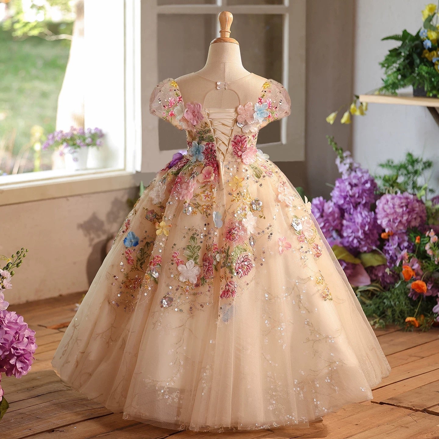 Girls' dresses, dresses for girls aged 3-12, elegant flower girl dresses, floral dresses for girls, party dresses for baby princesses.