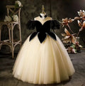 Girls' evening dresses, party dresses for children aged 3-12, elegant mesh dresses