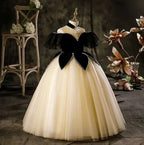 Girls' evening dresses, party dresses for children aged 3-12, elegant mesh dresses