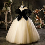 Girls' evening dresses, party dresses for children aged 3-12, elegant mesh dresses
