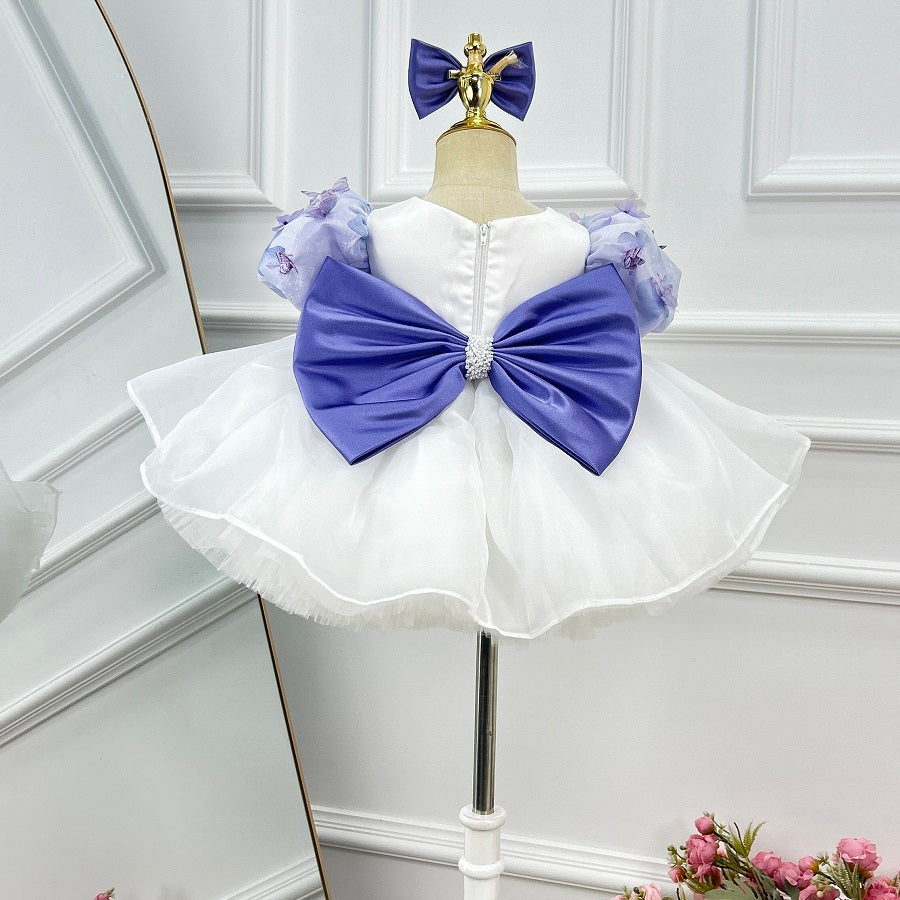Butterfly Princess Dress for Kids Birthday Party & Flower Girl | KLFFIGID