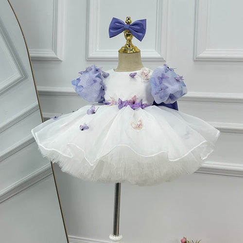 Butterfly Princess Dress for Kids Birthday Party & Flower Girl | KLFFIGID