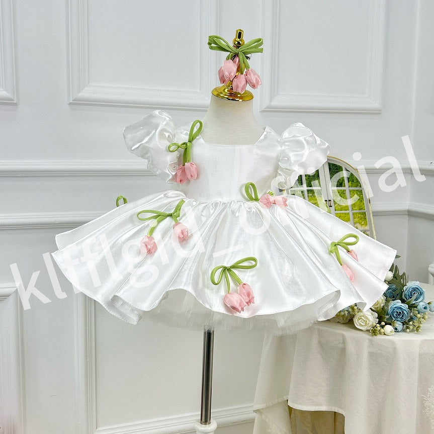Tulip Elegant Baby Flower Girl Dress | KLFFIGID
