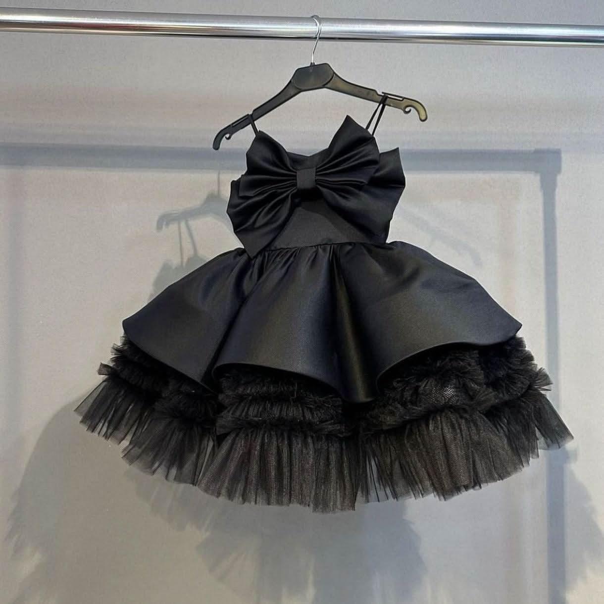 Sling Bow Christmas Party Evening Dress for Girls | KLFFIGID
