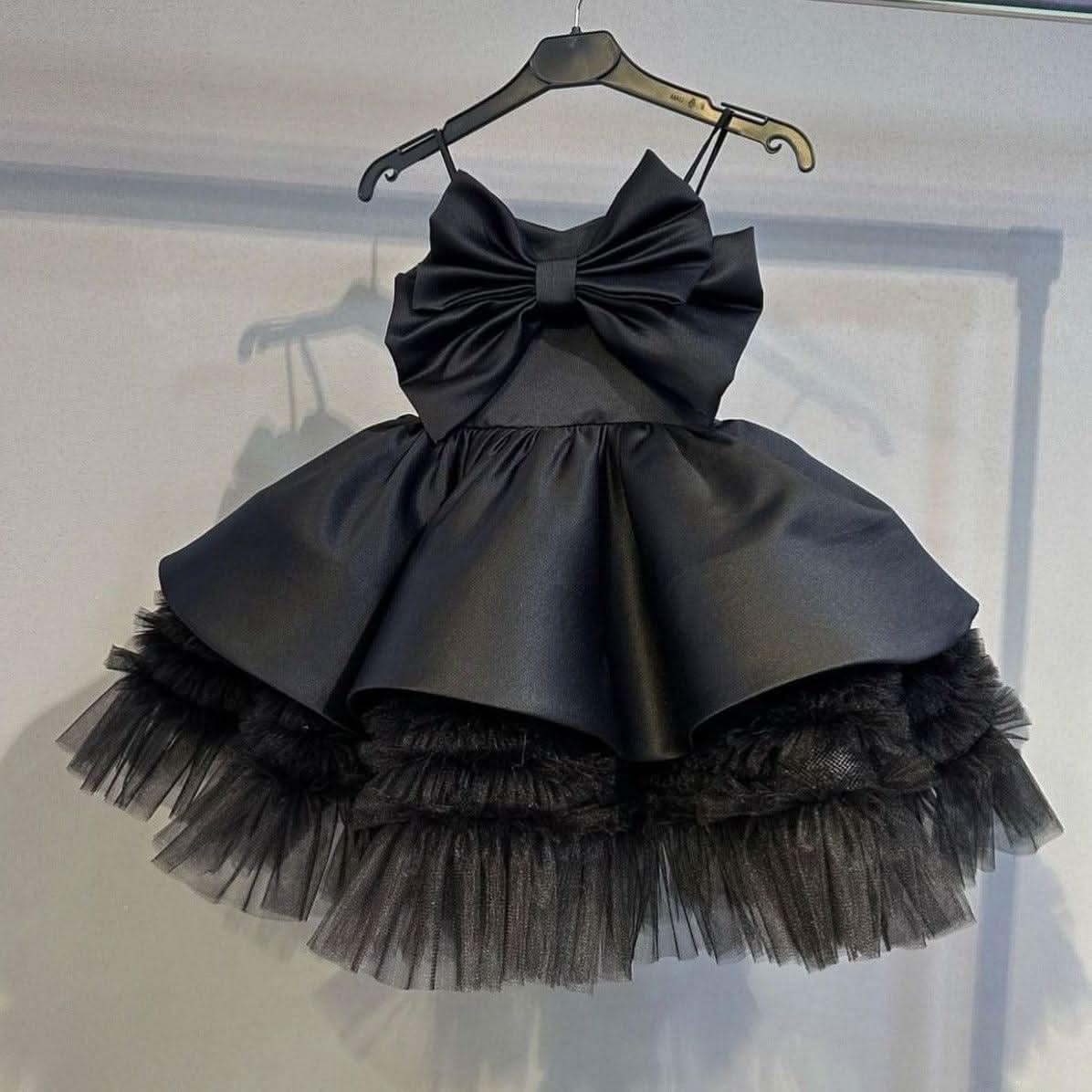Sling Bow Christmas Party Evening Dress for Girls | KLFFIGID