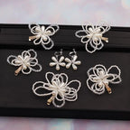 Wedding flower girl hair accessories children's hair clips stage performance birthday party hair accessories