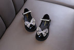 Bow Shiny Sequins Children Shoes, Baby Birthday Party Shoes