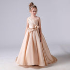 4-12 years old children's evening dress wedding stage performance girl dress